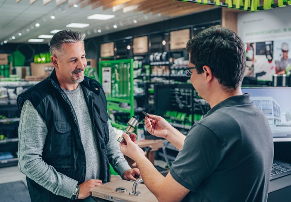 Beratungssituation im Shop