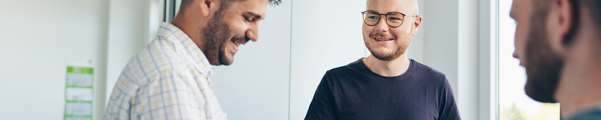 IT employees in conversation