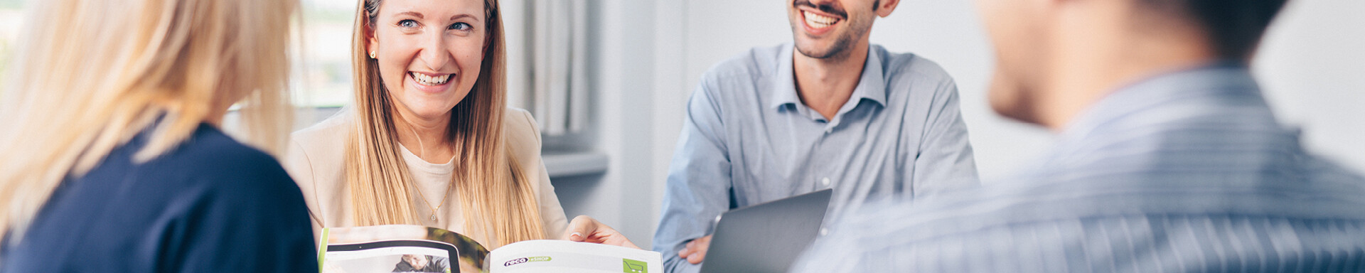 Marketing team meeting