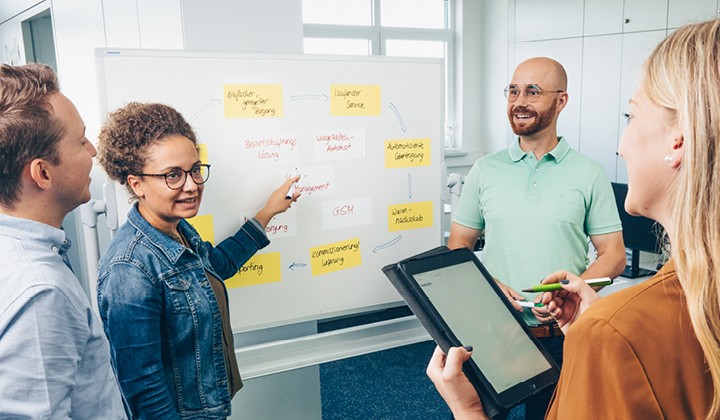 Team meeting inside sales