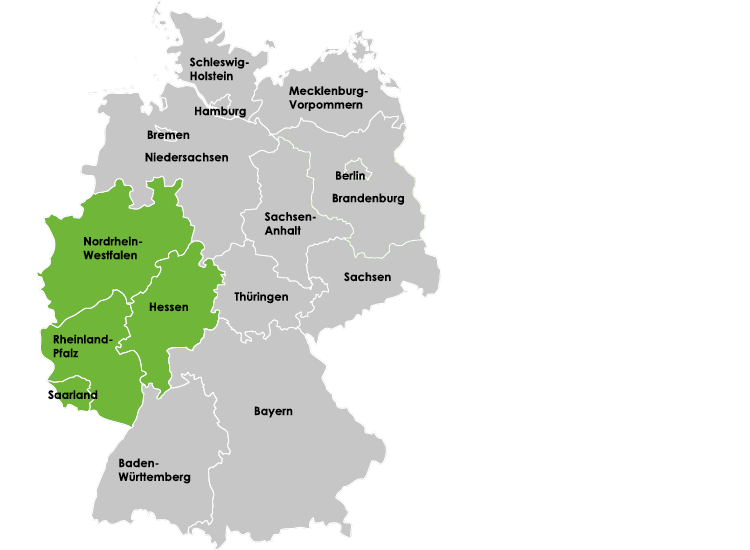 Germany map region west
